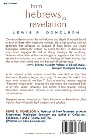 From Hebrews to Revelation: A Theological Introduction,Used