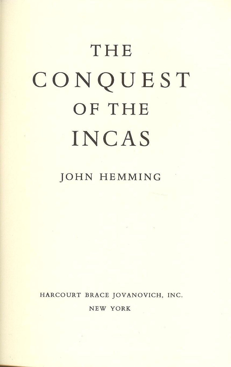 The Conquest Of The Incas,Used