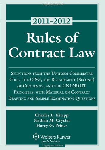 Rules of Contract Law 2011 Statutory Supplement,New