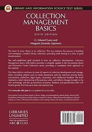 Collection Management Basics (Library and Information Science Text Series),Used