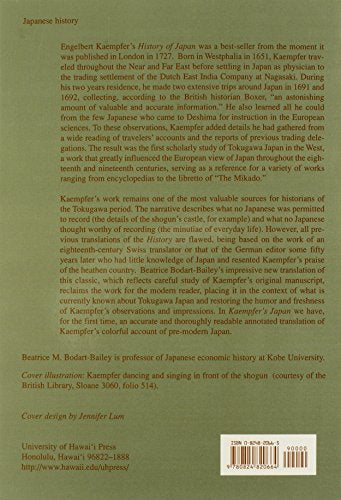 Kaempfer's Japan: Tokugawa Culture Observed,New