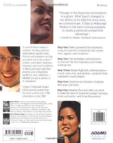 5 Steps To Professional Presence: How to Project Confidence, Competence, and Credibility at Work,Used