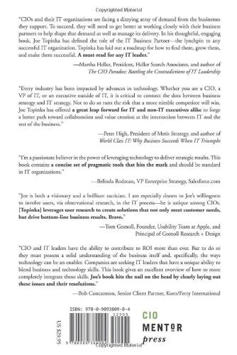 IT Business Partnerships: A Field Guide: Paving the Way for Business and Technology Convergence,New