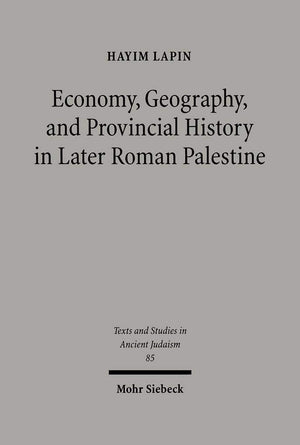 Economy, Geography, and Provincial History in Later Roman Palestine (Texte Und Studien Zum Antiken Judentum,),New