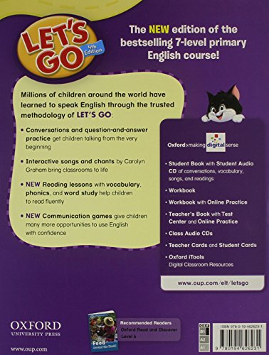Let's Go 6 Student Book with Audio CD: Language Level: Beginning to High Intermediate. Interest Level: Grades K6. Approx. Readi,New