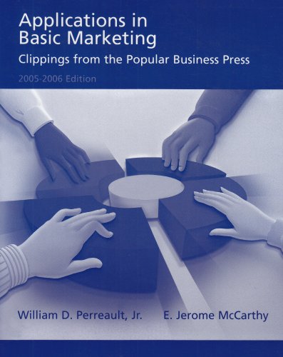 Applications in Basic Marketing: Clippings From the Popular Business Press 20052006 Edition,Used