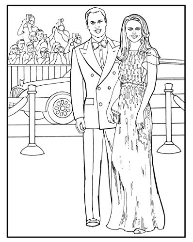 Kate, the Duchess of Cambridge Royal Fashions Coloring Book (Dover Fashion Coloring Book),Used