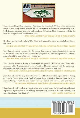 A Thousand Hills To Heaven: Love, Hope, And A Restaurant In Rwanda,New