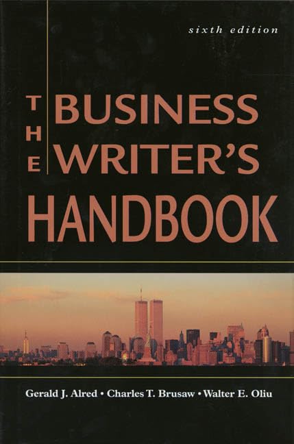 The Business Writer's Handbook, Sixth Edition,Used