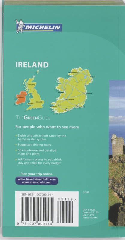 Michelin Green Guide Ireland (Green Guide/Michelin),Used