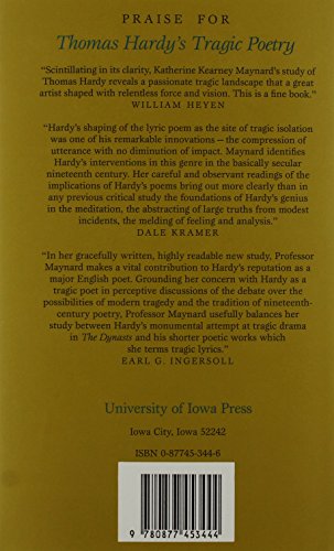 Thomas Hardy's Tragic Poetry: The Lyrics And The Dynasts,Used