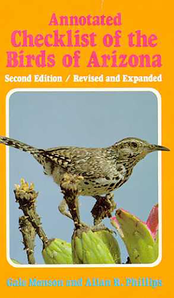 Annotated Checklist of the Birds of Arizona,Used