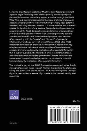Mapping the Risks: Assessing Homeland Security Implications of Publicly Available Geospatial Information,Used