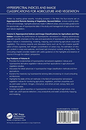 Hyperspectral Indices and Image Classifications for Agriculture and Vegetation: Hyperspectral Remote Sensing of Vegetation (Hype,Used