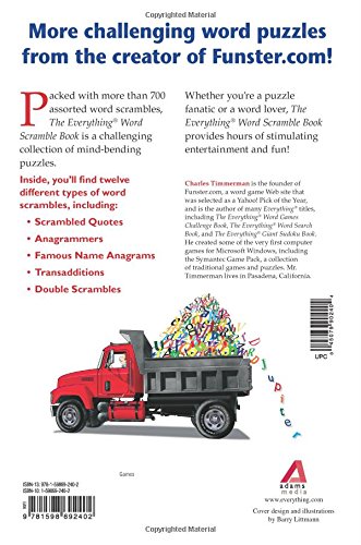 The Everything Word Scramble Book: Over 700 Brain Twisters For Word Lovers,Used