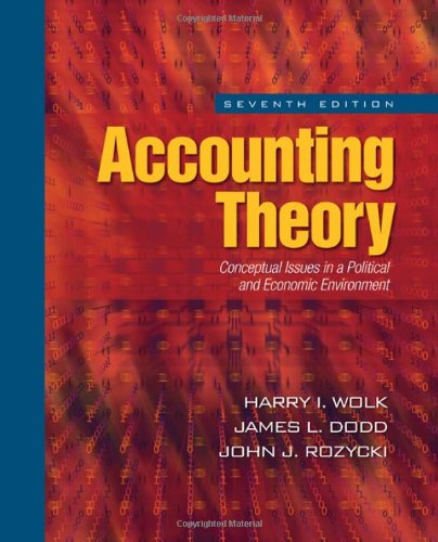 Accounting Theory: Conceptual Issues in a Political and Economic Environment,New