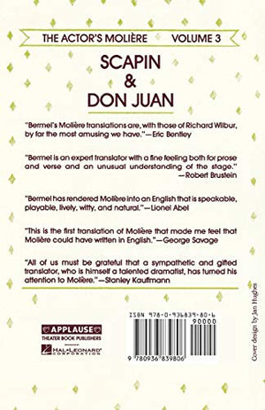 Scapin & Don Juan: The Actor'S Moliere (Volume 3) (Applause Books, Volume 3),Used