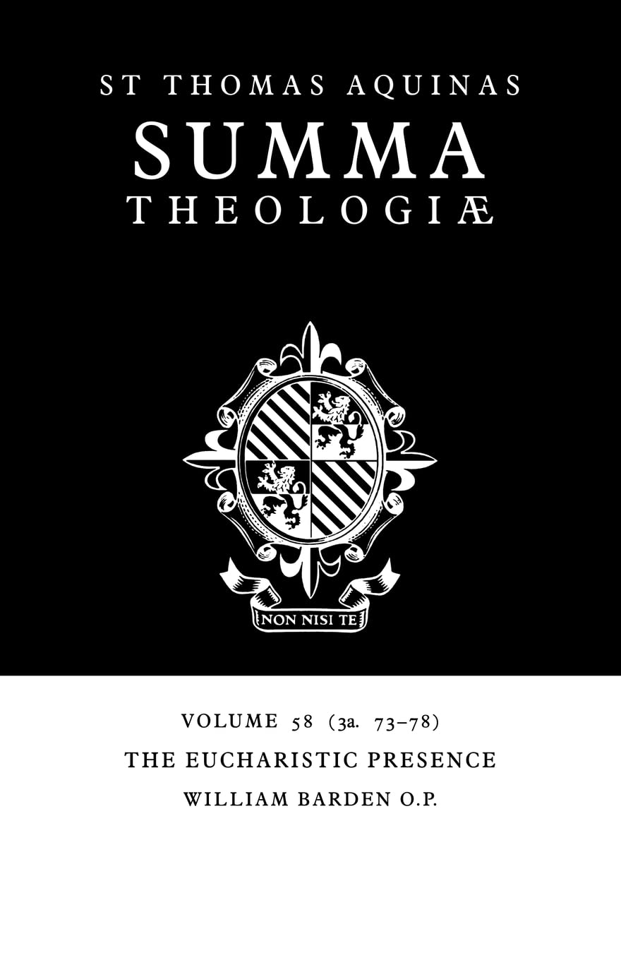 Summa Theologiae: 3a. 7378 (Summa Theologiae, 58),Used