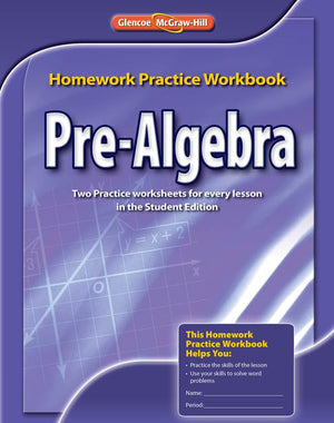 PreAlgebra, Homework Practice Workbook (MERRILL PREALGEBRA),New