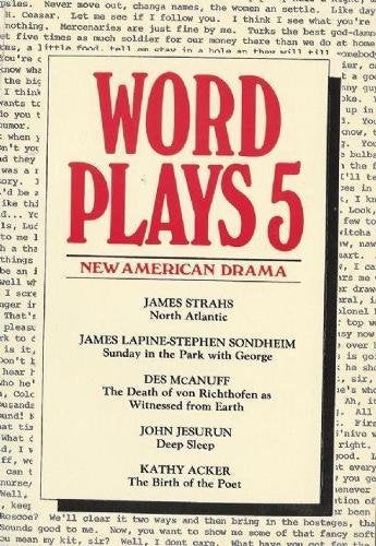 Wordplays Five: New American Drama (Drama Contemporary S),Used