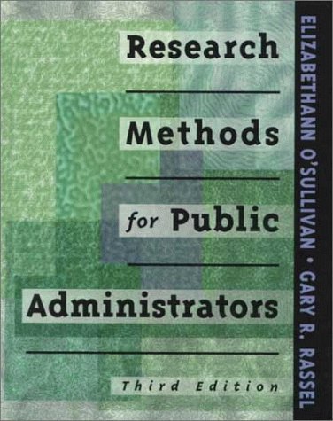 Research Methods for Public Administrators (3rd Edition),Used