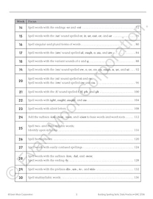 EvanMoor Building Spelling Skills, Grade 4  Homeschooling & Classroom Resource Workbook, Reproducible Worksheets, Teaching Edi,Used