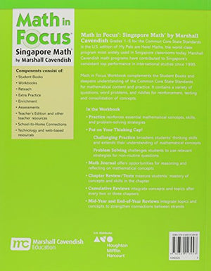 Math in Focus: The Singapore Approach Student Workbook, Book 3A,New