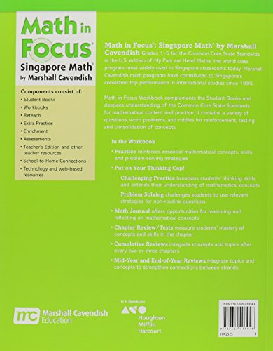 Math in Focus: The Singapore Approach Student Workbook, Book 3A,New