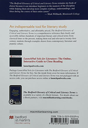 Bedford Glossary of Critical & Literary Terms,New