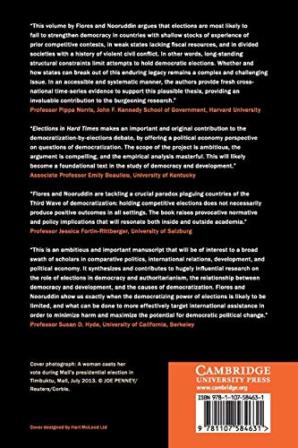 Elections in Hard Times: Building Stronger Democracies in the 21st Century,Used