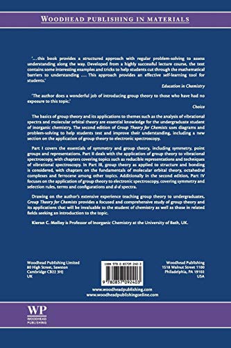 Group Theory for Chemists: Fundamental Theory and Applications (Woodhead Publishing in Materials),Used