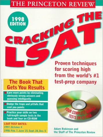 Cracking the LSAT with Sample Tests on CDROM, 1998 Edition,Used