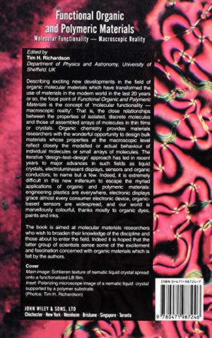 Functional Organic and Polymeric Materials: Molecular FunctionalityMacroscopic Reality,Used