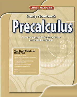 Precalculus, Study Notebook (ADVANCED MATH CONCEPTS),Used