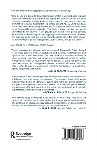 A Reasonable Public Servant: Constitutional Foundations of Administrative Conduct in the United States,Used