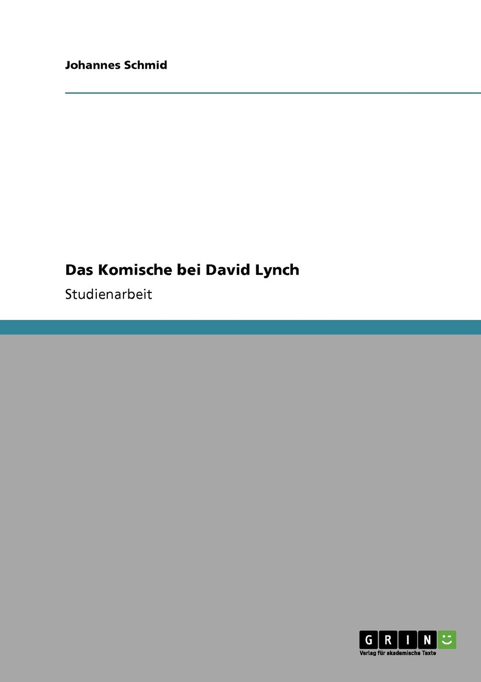 Das Komische Bei David Lynch (German Edition),Used