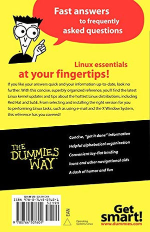 Linux For Dummies Quick Ref 3e,Used