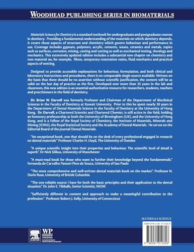 Materials Science for Dentistry (Woodhead Publishing Series in Biomaterials),Used
