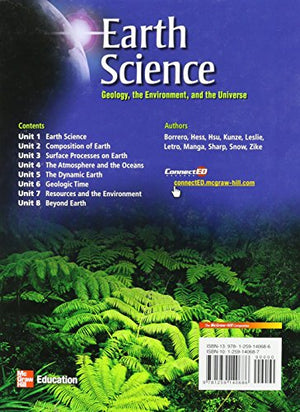 Earth Science Geology, the Environment, and the Universe,Used