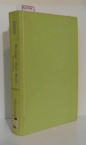 Biology Data Book, (Biological Handbooks),Used