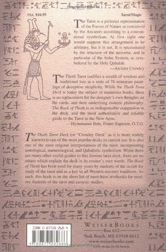 The Book of Thoth: A Short Essay on the Tarot of the Egyptians, Being the Equinox Volume III No. V,Used