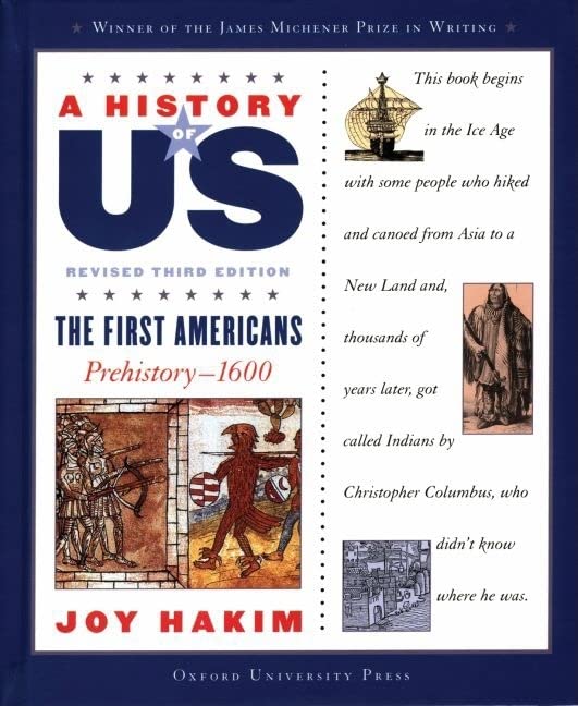 A History of US: The First Americans: Prehistory1600A History of US Book One (A ^AHistory of US),Used