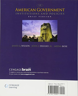 American Government: Institutions and Policies, Brief Version,Used