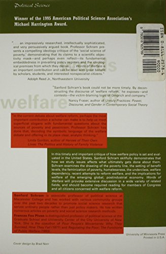 Words Of Welfare: The Poverty of Social Science and the Social Science of Poverty (Archaeology),Used