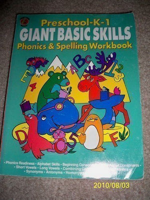 Giant Basic Skills PreschoolK1Phonics and Spelling Workbook (Honey Bear Books),Used