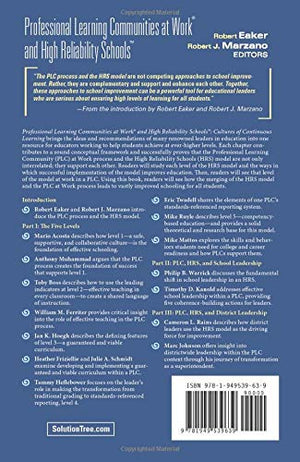 Professional Learning Communities at Work and High Reliability SchoolsTM: Cultures of Continuous Learning (Ensure a viable and g,Used