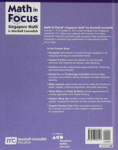 Math In Focus, Grade 68: Singapore Math, Student Edition (Math In Focus: Singapore Math),New