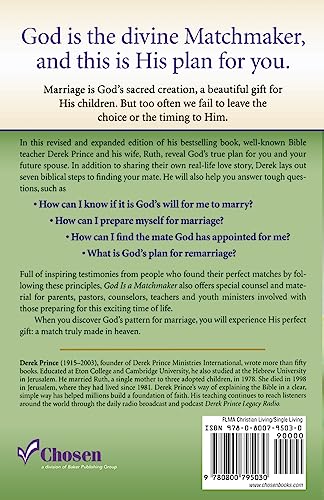 God Is a Matchmaker: Seven Biblical Principles for Finding Your Mate,New