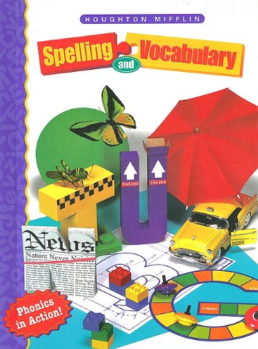 Houghton Mifflin Spelling: Hardcover Student Edition Level 3 1998,New