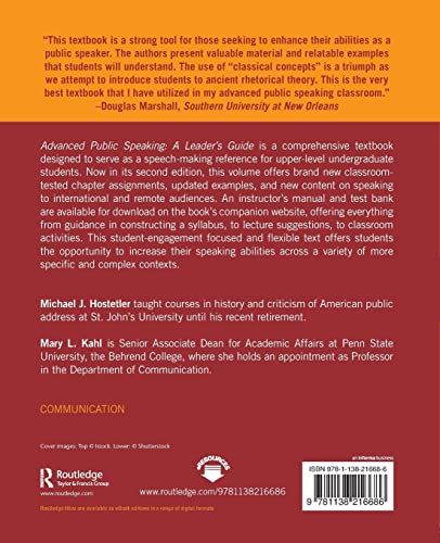 Advanced Public Speaking: A Leader's Guide,Used